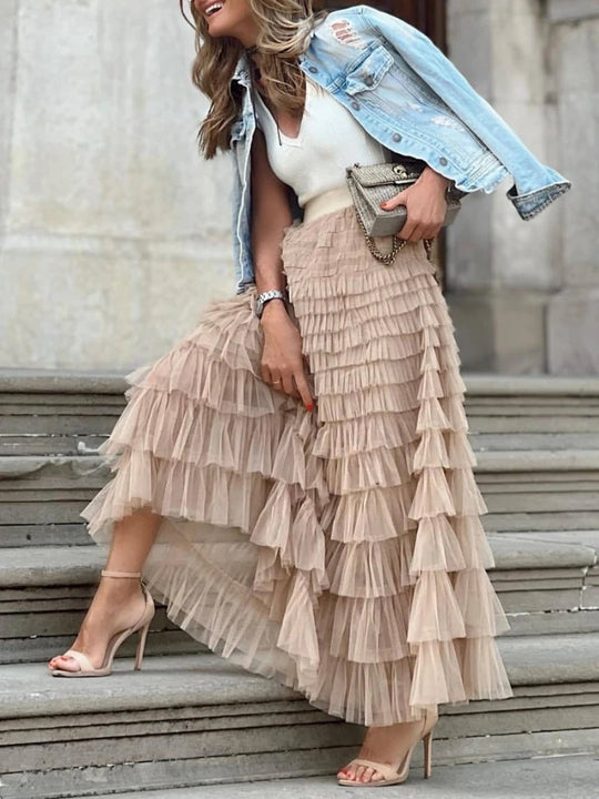 Jupe Longue d'Été Tulle Femme