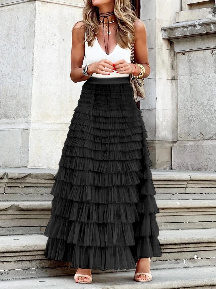 Jupe Longue d'Été Tulle Femme