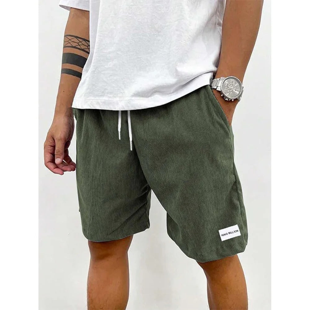 Short de Plage en Velours Côtelé Été Homme
