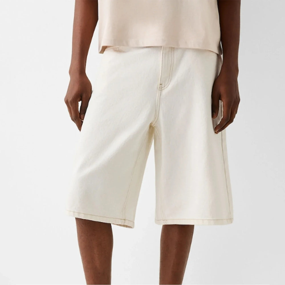 Short en Jean Oversize d'Été Homme - Bermuda Style Vintage