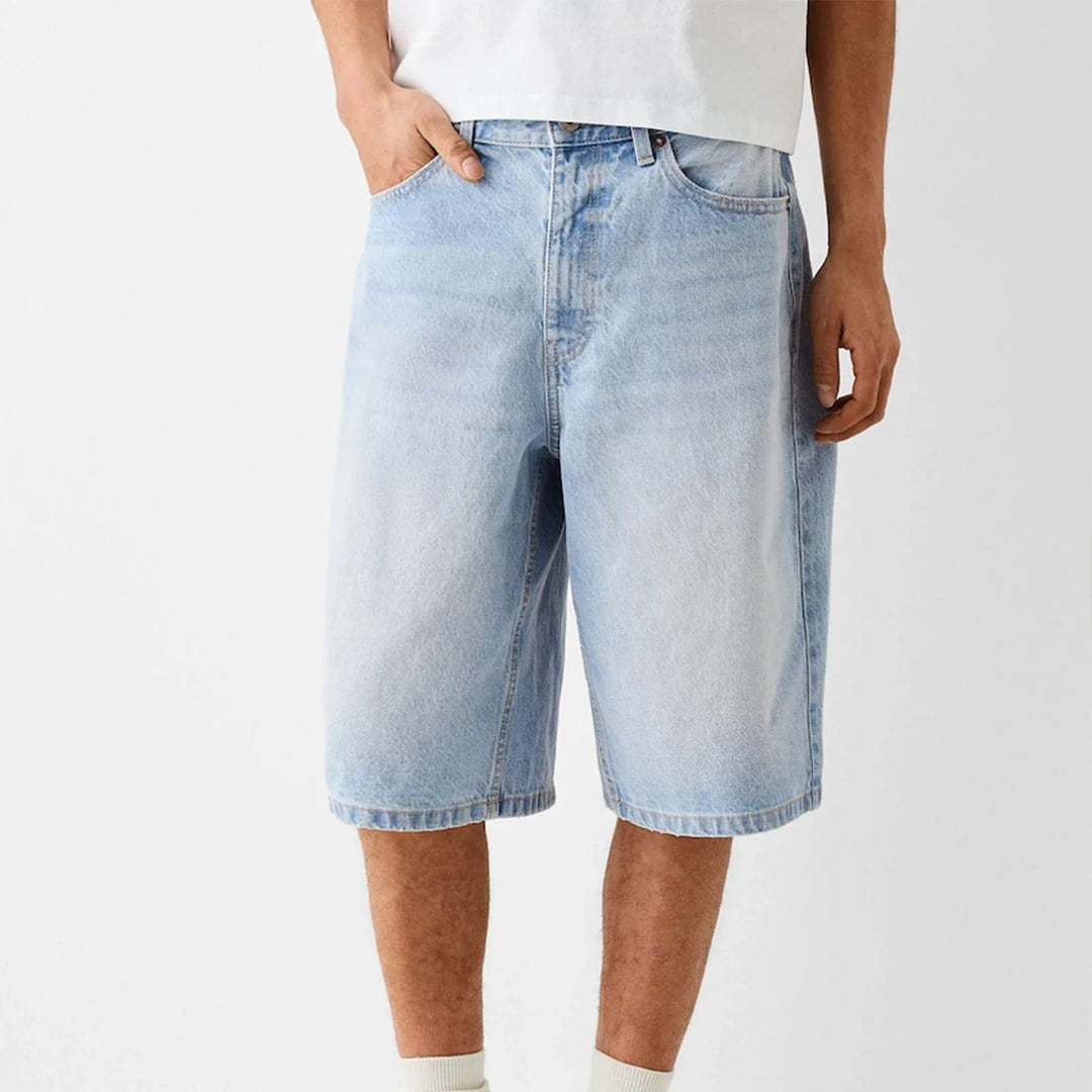Short en Jean Oversize d'Été Homme - Bermuda Style Vintage