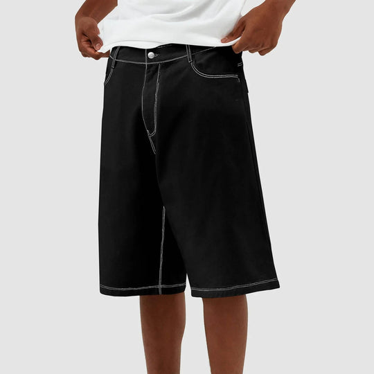Short en Jean Oversize d'Été Homme - Bermuda Style Vintage
